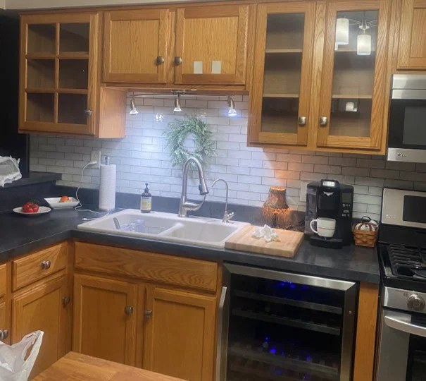 Cabinet Refinishing Dayton Ohio Before